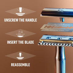 King C. Gillette Double Edge Safety Razor Refill Blades (10 Count)